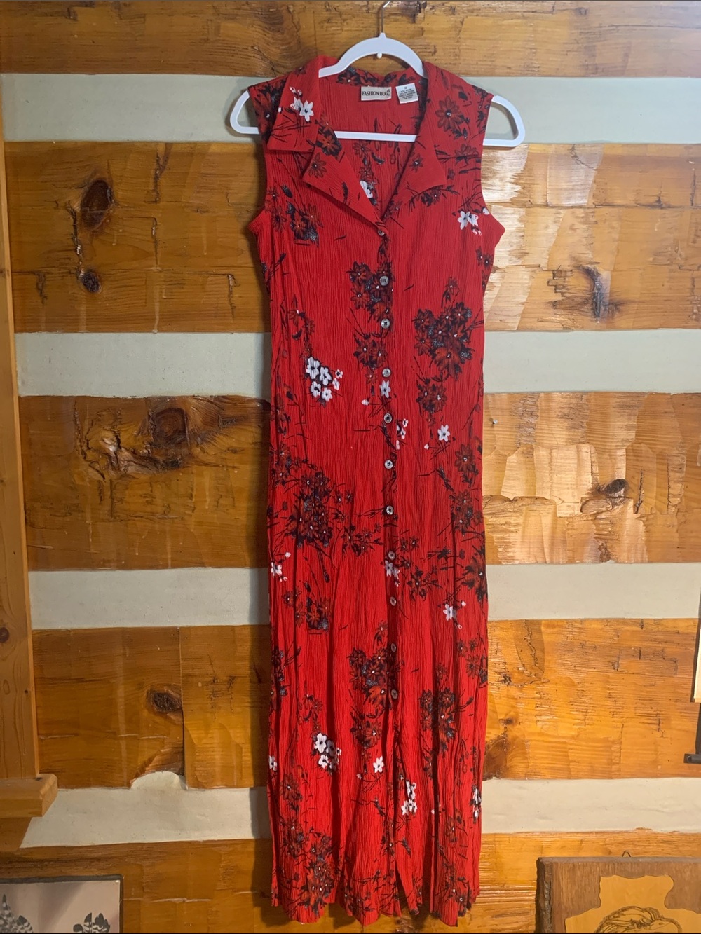 Vintage fashion bug button up dress